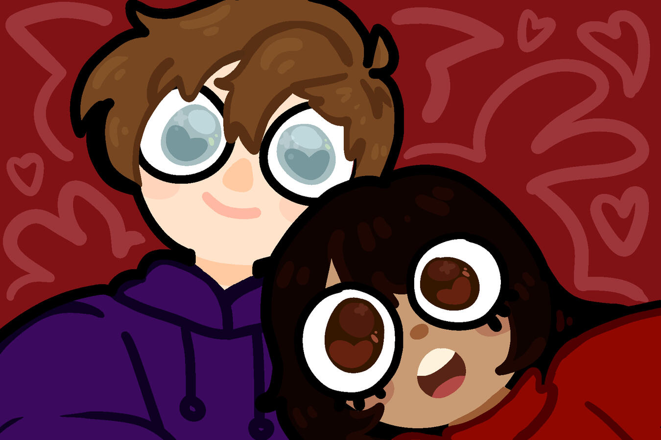 $20 | two bodies (bust), simple background